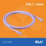 Club 3D USB Typ-C zu Typ-C Kabel 20 Gbps 240W 4K60Hz 2m lila