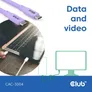 Club 3D USB Typ-C zu Typ-C Kabel 20 Gbps 240W 4K60Hz 2m lila