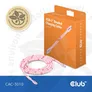 Club 3D USB Typ-C zu Typ-C Perlen Kabel 60W 2m pink