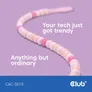 Club 3D USB Typ-C zu Typ-C Perlen Kabel 60W 2m pink