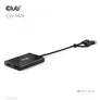 Club 3D USB Typ-C (mit USB Typ-A Adapter) auf dualen DisplayPort (4K60Hz) Video Splitter schwarz