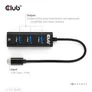 Club 3D USB Typ-C 3.2 Gen1 auf 3 Port USB Typ-A Hub mit Gigabit Ethernet
