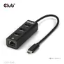 Club 3D USB Typ-C 3.2 Gen1 auf 3 Port USB Typ-A Hub mit Gigabit Ethernet
