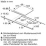 Siemens ET645HE17 iQ100 Glaskeramik-Kochfeld, 60 cm, mit Rahmen aufliegend