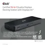 Club 3D Thunderbolt 4 zertifizierte 16-in-1 Vier-Displays Docking Station