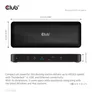 Club 3D Thunderbolt 4 zertifizierte 16-in-1 Vier-Displays Docking Station