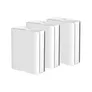 ASUS ZenWiFi BQ16 BE25000 Weiß kombinierbarer Router Home Mesh WiFi 7 System 3er-Pack