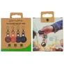 4smarts Kunstleder Case Set Premium für AirTags 4 Stück braun, orange, blau, schwarz