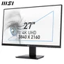 MSI Pro MP273UDE 68,6cm (27") 4K UHD IPS Office Monitor 16:9 HDMI/DP 60Hz 4ms Sync