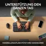Logitech Wave Keys Grafit Kabellose Tastatur, Bluetooth, ergonomisch, Logi Bolt Empfänger, Unterstützt Logi Option+
