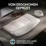 Logitech Wave Keys Off-White, DE-Layout (Qwertz) inkl. Logi Bolt USB-Adapter