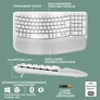Logitech Wave Keys Off-White, DE-Layout (Qwertz) inkl. Logi Bolt USB-Adapter