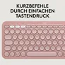 Logitech Pebble 2 Combo Rosa - Schlanke Multi-Device Bluetooth®-Tastatur und -Maus mit anpassbaren Tasten