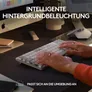 MX Mechanical Mini for Mac Pale Grey, Taktile-Switches (Leise), DE-Layout (Qwertz), Bluetooth, USB-C, Unterstützt von Logi Options+