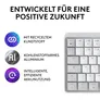 MX Mechanical Mini for Mac Pale Grey, Taktile-Switches (Leise), DE-Layout (Qwertz), Bluetooth, USB-C, Unterstützt von Logi Options+