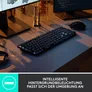 MX Mechanical Grafit, Linear-Switches (Leise), DE-Layout (Qwertz), Logi Bolt Adapter, Bluetooth, USB-C, Unterstützt von Logi Options+