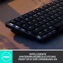 MX Mechanical Mini Grafit, Linear-Switches (Leise), DE-Layout (Qwertz), Logi Bolt Adapter, Bluetooth, USB-C, Unterstützt von Logi Options+