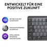 MX Mechanical Mini Grafit, Linear-Switches (Leise), DE-Layout (Qwertz), Logi Bolt Adapter, Bluetooth, USB-C, Unterstützt von Logi Options+