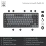 MX Mechanical Mini Grafit, Linear-Switches (Leise), DE-Layout (Qwertz), Logi Bolt Adapter, Bluetooth, USB-C, Unterstützt von Logi Options+