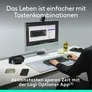 Logitech POP Icon Keys Weiß - Kabellose Multi-Device-Tastatur, Anpassbare Tasten mit der Logi Options+ App