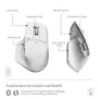 Logitech MX Master 3S for Mac, Pale Grey Performance-Maus, Bluetooth, USB-C, Unterstützt von Logi Options+