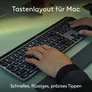Logitech MX Keys S Combo for Mac, Space Grey - MX Master 3S, MX Keys S, MX Palm Rest, DE-Layout