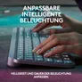 Logitech MX Keys S Pale Grey - USB-C/A, Bluetooth, Logi Bold Adapter, Windows- und Mac Layout, Management via Logitech Options+