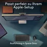 Logitech MX Keys Mini for Mac, Space Grey - Multi-Device-Tastatur für macOS und iPadOS