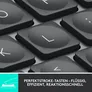 Logitech MX Keys Mini Grafit - Kabellose Kompakte Performance Tastatur, Unterstützt Logi Options+