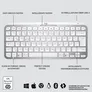 Logitech MX Keys Mini Pale Grey - Kabellose Kompakte Performance Tastatur, Unterstützt Logi Options+