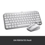 Logitech MX Keys Mini Pale Grey - Kabellose Kompakte Performance Tastatur, Unterstützt Logi Options+