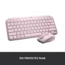 Logitech MX Keys Mini Rosé - Kabellose Kompakte Performance Tastatur, Unterstützt Logi Options+