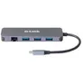 D-Link DUB-2334 5-In-1 USB-C Hub mit Gigabit-Ethernet/Stromversorgung