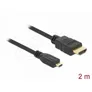 Delock Kabel High Speed HDMI mit Ethernet A/D Stecker/Stecker 2m