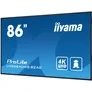 iiyama ProLite LH8664UHS-B2AG 217,4cm (85,6") 4K Digital Signage Monitor 16:9 HDMI/USB/LAN 60Hz 8ms