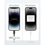 Anker 322 USB-C auf Lightning Kabel 180cm geflochten schwarz