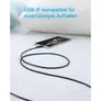 Anker 322 USB-A auf USB-C Kabel 180cm geflochten schwarz