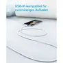Anker 322 USB-A auf USB-C Kabel 180cm geflochten weiß