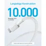 Anker 322 USB-A auf USB-C Kabel 180cm geflochten weiß