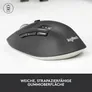 Logitech M720 Triathlon Schwarz - 1000 DPI, Logitech Unifying-Empfänger, 1x AA Batterie