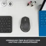 Logitech M720 Triathlon Schwarz - 1000 DPI, Logitech Unifying-Empfänger, 1x AA Batterie