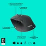 Logitech M720 Triathlon Schwarz - 1000 DPI, Logitech Unifying-Empfänger, 1x AA Batterie