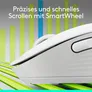 Logitech Signature M650 Pale Grey M - Bluetooth, Logi Bolt, 4000 DPI, Unterstützt von Logi Options+