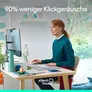 Logitech Signature M650 Pale Grey M - Bluetooth, Logi Bolt, 4000 DPI, Unterstützt von Logi Options+