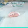 Logitech Signature M650 Rosé M - Bluetooth, Logi Bolt, 4000 DPI, Unterstützt von Logi Options+