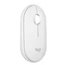Logitech Pebble Mouse 2 M350S Weiß - Bluetooth (3x Easy-Switch), 4000 DPI, Unterstützt von Logi Options+