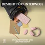 Logitech Pebble Mouse 2 M350S Rosé - Bluetooth (3x Easy-Switch), 4000 DPI, Unterstützt von Logi Options+