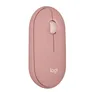 Logitech Pebble Mouse 2 M350S Rosé - Bluetooth (3x Easy-Switch), 4000 DPI, Unterstützt von Logi Options+
