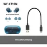 Sony WF-C710N Kabellose Noise Cancelling-Kopfhörer blau True Wireless