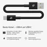 Beats USB-A zu USB-C gewebtes Kabel 0.2 m Bolt Black